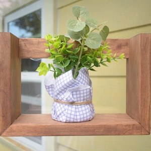 Window hanging plant holder