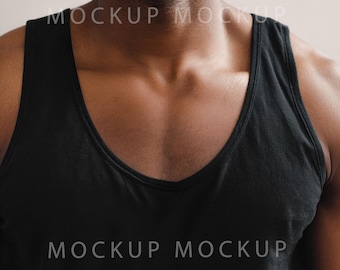 Male Chest Tattoo Mockup | Realistic Studio JPG
