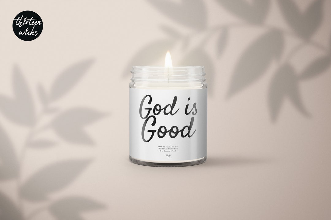 Jesus is King Candle, God is Good Candle, Christian Candle, Faith Based