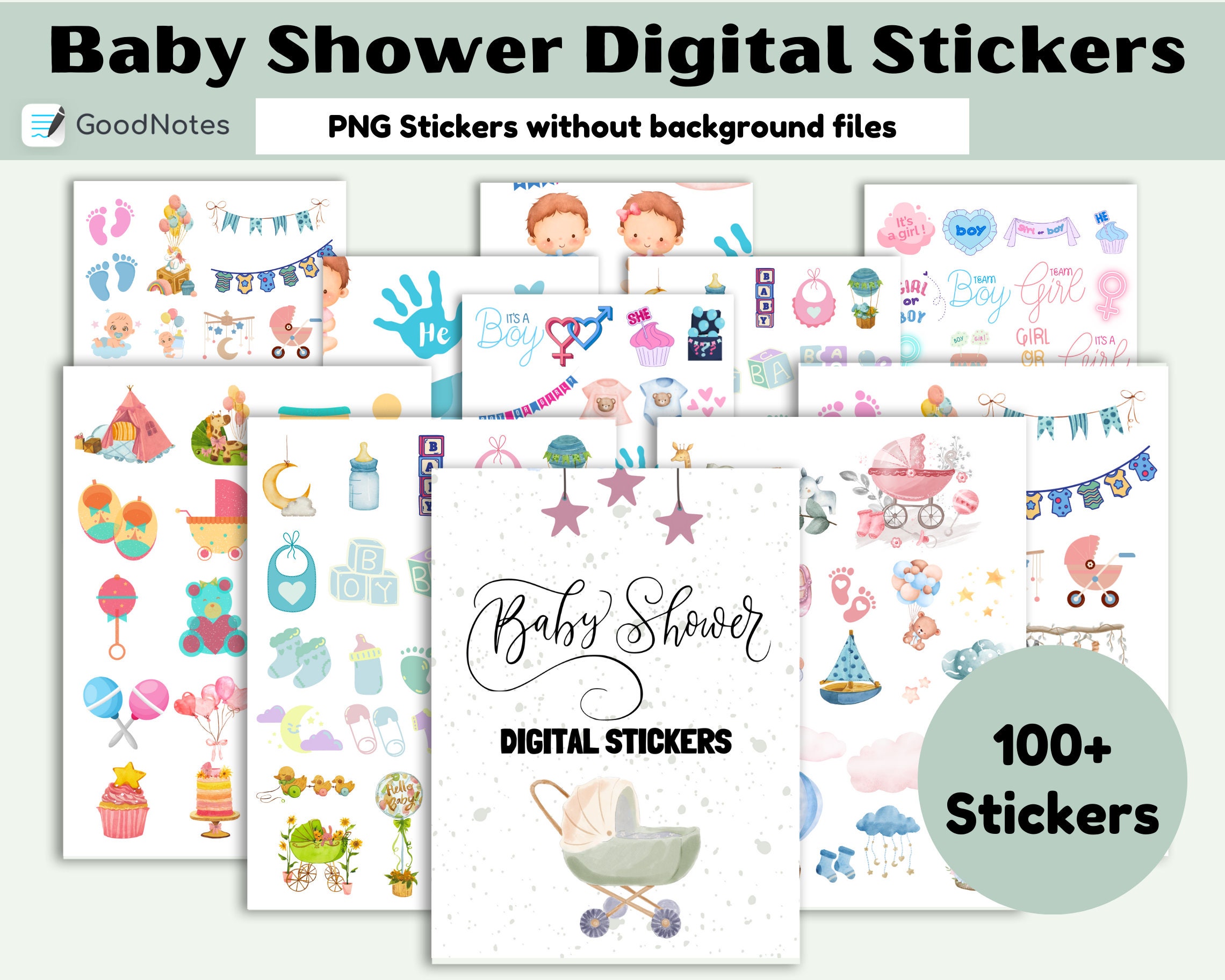 Cute Baby Girl Gems Stickers #8678 :: Baby Stickers