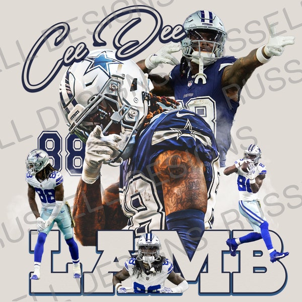 Cee Dee Lamb | Cowboys | Dallas | Football design | png file
