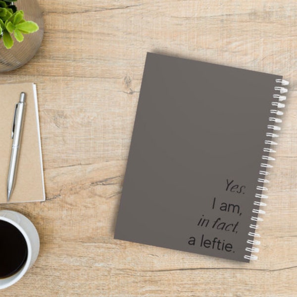 Left Handed Spiral Notebooks Etsy