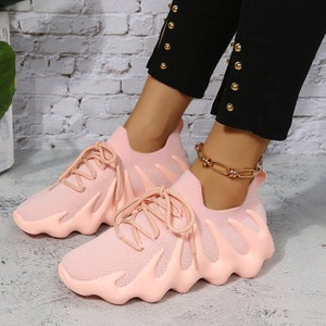 Zapatillas Deportivas De Lujo Elegante Para Mujer Zapatos Vulcanizados  Cordones