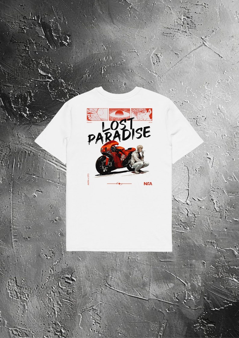 Lost Paradise Ninety Five Art T shirt unisexe 100% coton biologique image 3