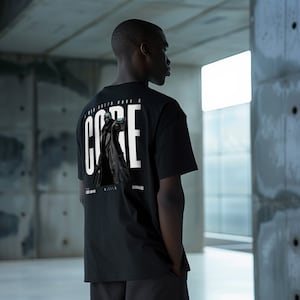 A Man Gotta Have A Code (Black) - Ninety Five Art - Unisex T-Shirt 100% Organic Cotton