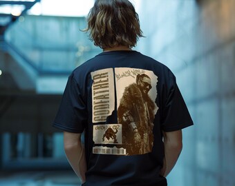 Black Wolf (Black) - Ninety Five Art - T-Shirt Unisexe 100% Coton Biologique
