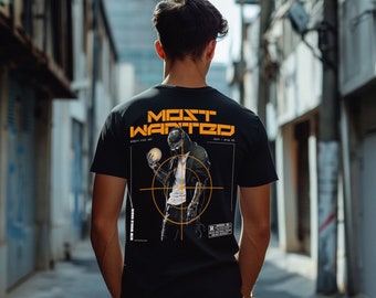 Most Wanted (Black) - Ninety Five Art - T shirt unisexe 100% coton biologique