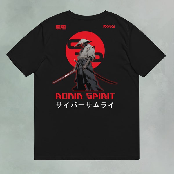 Ronin Spirit (black) - Ninety Five Art - T shirt 100% coton biologique