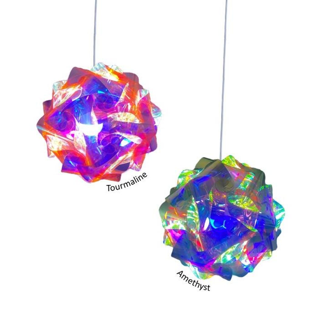 Iridescent Amethyst Sphere Puzzle Lamp *NOW AVAILABLE ASSEMBLED