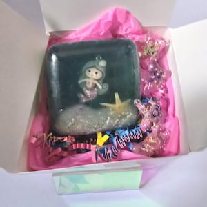 Handmade Mermaid Soap Gift Box – Cute Ocean-Themed Glycerin Soap for Kids & Teens