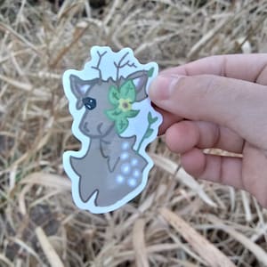 Deer//Deer sticker//Floral//Floral deer//