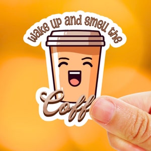 Coffee Lover Sticker, perfect for water bottle, laptop or coffee mug