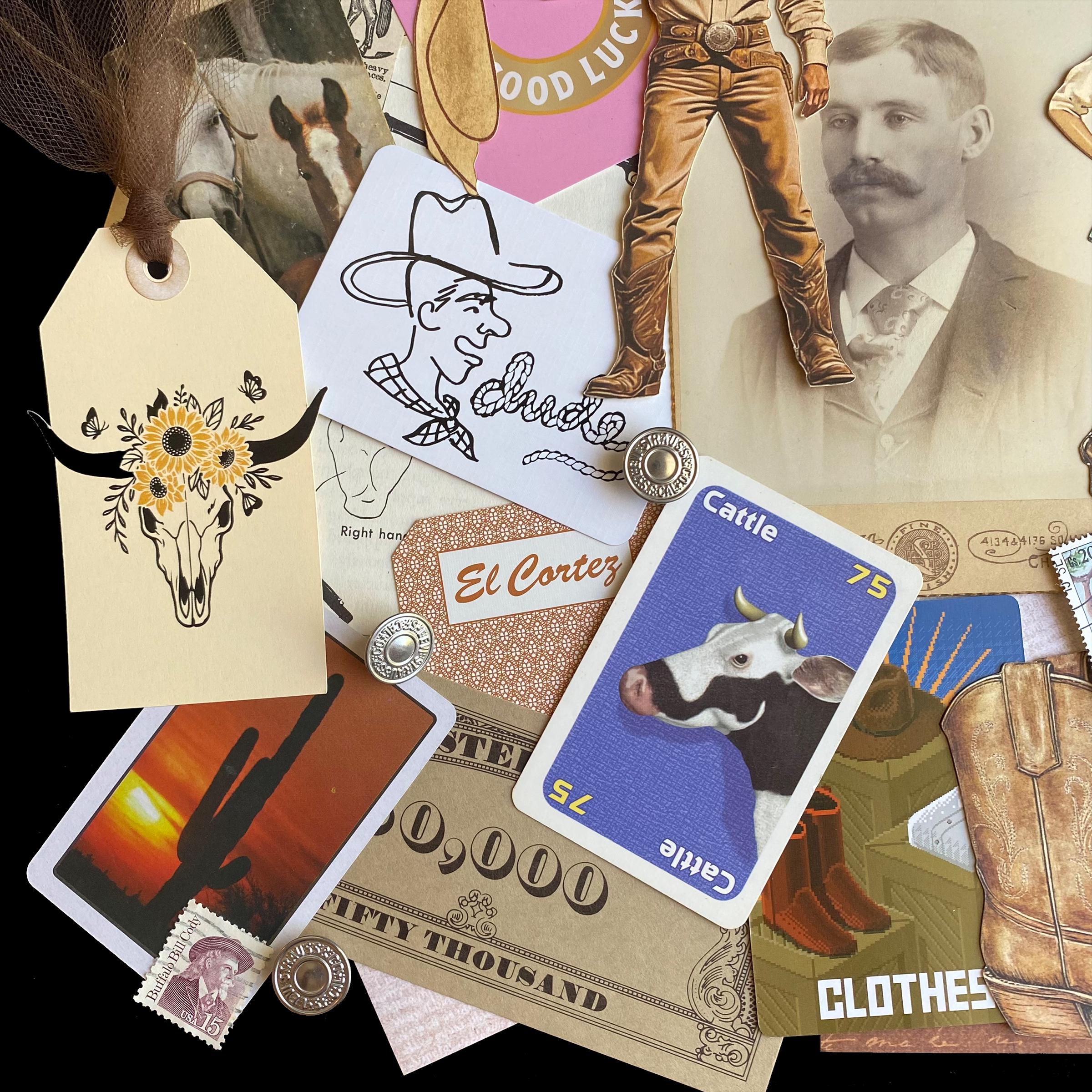 Vintage Western Paper Pack: Cowboy, Rodeo Ephemera for Junk Journals - Etsy