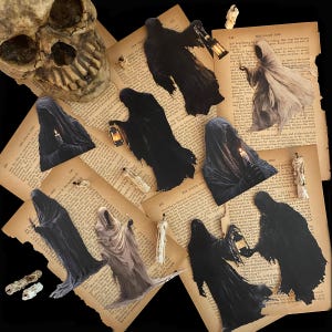 Ghoul Die Cuts: Vintage Halloween Decorations for Junk Journals