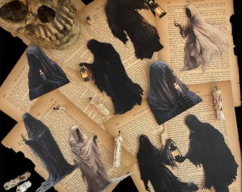 Ghoul Die Cuts: Vintage Halloween Decorations for Junk Journals