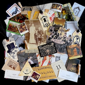 Victorian Séance Ephemera Pack: Vintage Gothic Junk Journal Kit