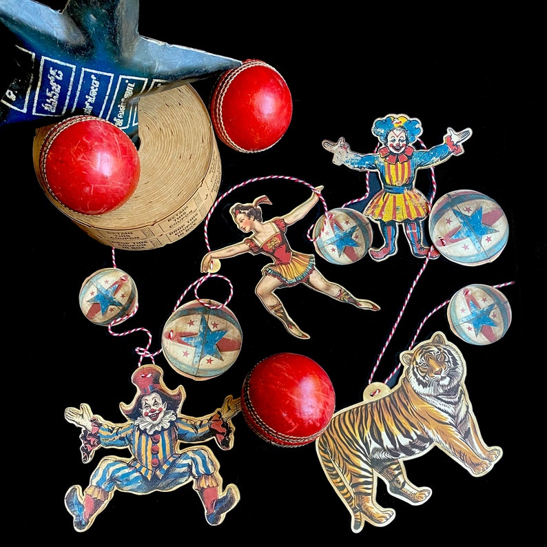 Vintage-inspired Circus Banner: Handmade Party Decor - Etsy