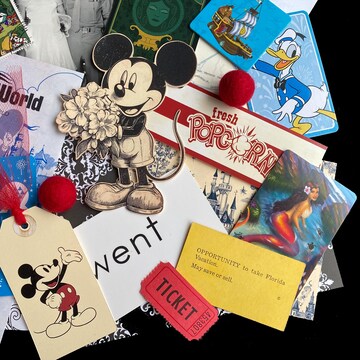 Walt Disney World Junk Journal Ephemera Kit • 44+ Vintage & Vintage-Inspired Pieces • Journaling • Collage •  Scrapbooking • Paper Crafts