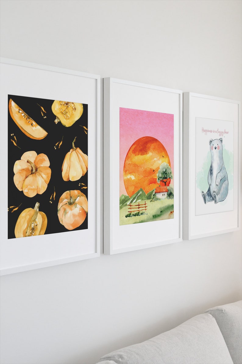 Mix Printable Digital Wall Decor Art Set of 3 Wall Canva Wall Poster - Etsy