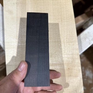 Gaboon Ebony Wood Handle Block 150mm x 48mm x 48mm