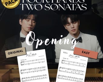Danse Macabre Piano Sheet Music PDF, Saint-Saëns, Four Hands Two Sonatas Kdrama Opening Version, Solo Piano, Alpha Notes
