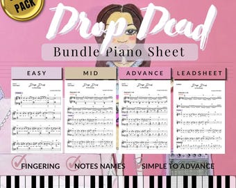 Drop Dead Piano Sheet Music | Olivia Rodrigo Easy to Advanced PDF (8-in-1)