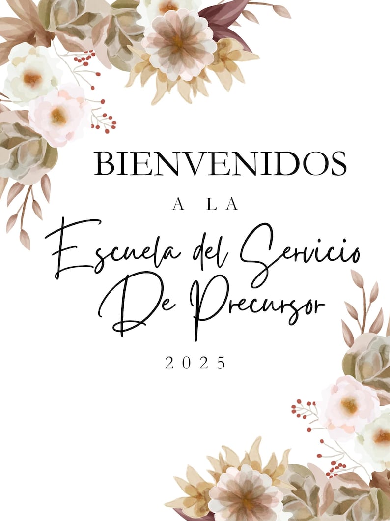 JW Cartel De Bienvenida Para La Escuela De Precursor - Etsy