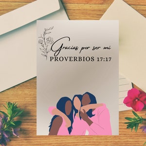 JW Card Friend/ Printable Gift | Digital Download - Tarjeta para Amiga/Hermana