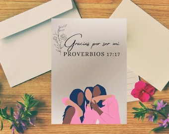 JW Card Friend/ Printable Gift | Digital Download - Tarjeta para Amiga/Hermana