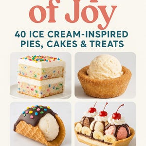 Scoops of Joy: 40 inspirowanych lodami ciast, tortów i smakołyków (cyfrowa książka kucharska)