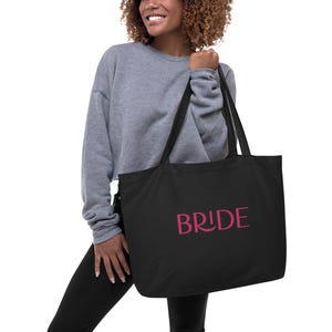 Große Bio-Stoffbeutel Braut, Tasche, Hochzeit, Bridal Shower, Bräutigam, Geschenk, Hochzeitstag, Junggesellinnenabschied, Verlobung