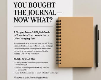 Journaling Guide: Simple Prompts for Self-Growth (PDF Download)