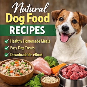 Receitas Naturais de Comida para Cães em PDF | Refeições e Petiscos Caseiros e Saudáveis (Download Digital)