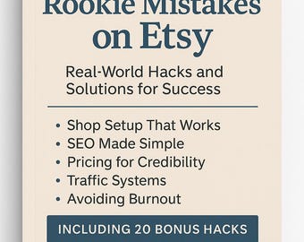 Etsy Shop Growth Guide: SEO, Sales & Avoiding Mistakes (PDF Download)