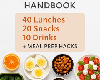 Manuel de recettes de préparation de repas sains : 40 recettes pour le déjeuner + collations et boissons (téléchargement numérique au format PDF)