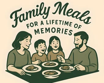 Family Mealtime Memory Kit: Printable Planner, Recipes, Conversation Starters (PDF Download)