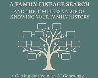 Genealogy ChatGPT Toolkit | AI Family Tree Research Guide + Prompts | Digital Download PDF