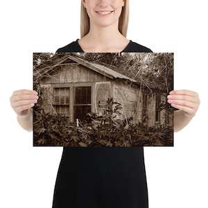 Poster fotografico "Creepy Old House", arte murale, fotografia, occasione speciale, regalo