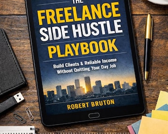 Freelance Side Hustle Playbook | Start a Home Business (Digital eBook PDF)