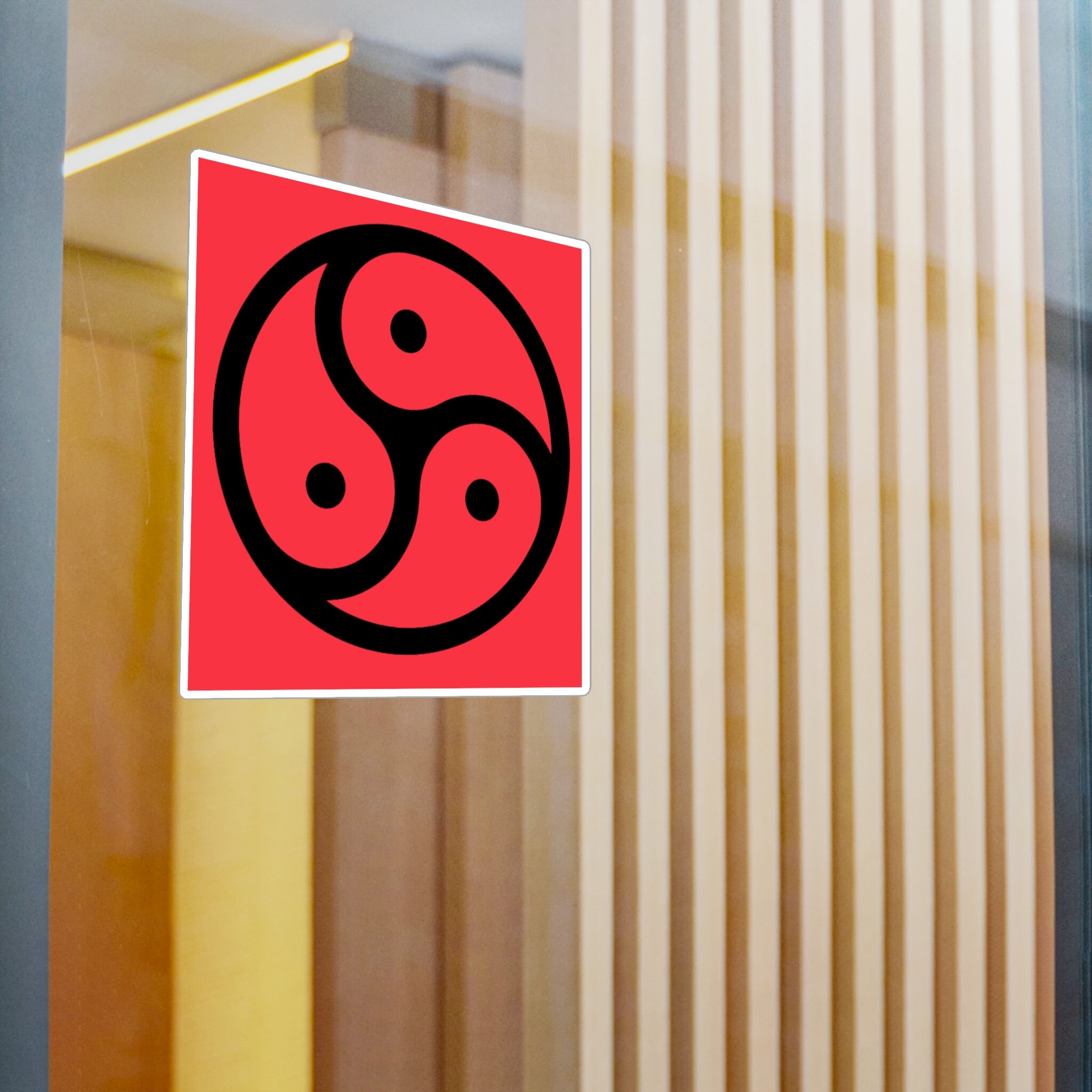 Discreet Sticker BDSM Triskelion Decor Stickers for Discreet Way Info Kiss-cut Vinyl ...