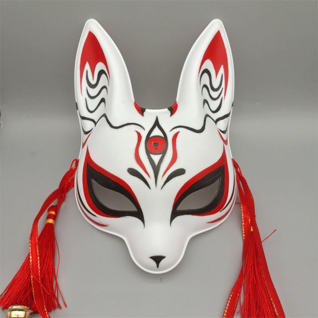 Japanese Fox Mask Fox Masquerade Mask Fox Mask Cosplay Etsy