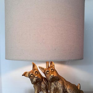 Lampada vintage Scottie in oro