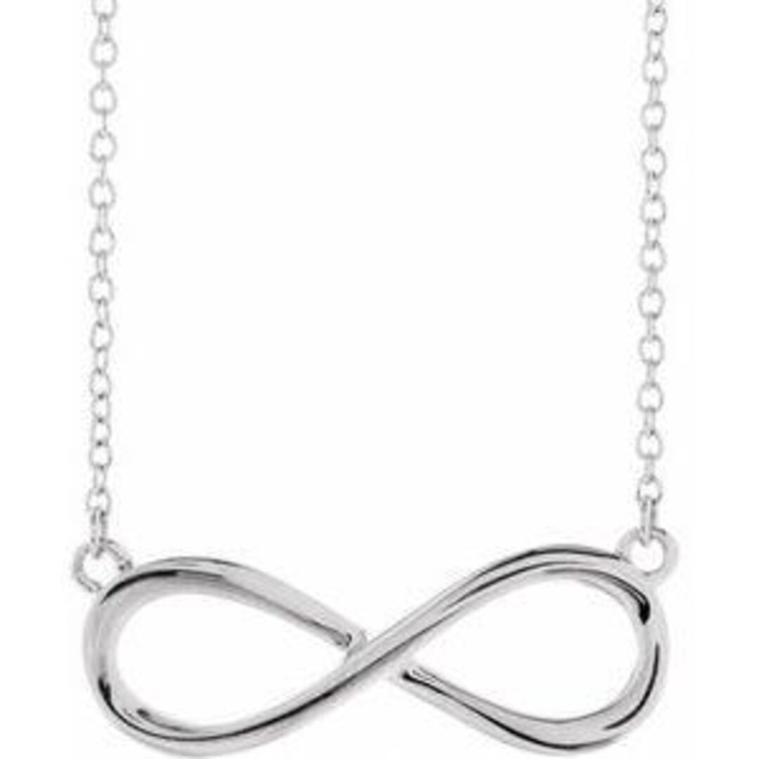 Infinity Timeless Timeless Sterling Silver Infinity Necklace - Adjustable 16-18