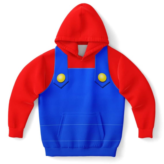 Super Mario Felpa Bambino, Felpa Oversize Con Cappuccio In Morbido Pile - 3