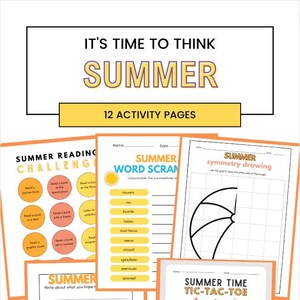 Summer Activity Packet