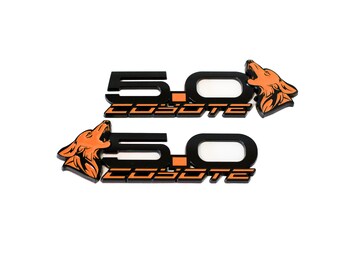 thumbnail image 2 of 2011-2024+ Mustang Coyote Badge – Blackout GT350 Style Emblem – Coyote Badge Shop V3-COY-BLACKOUT 2 of 6