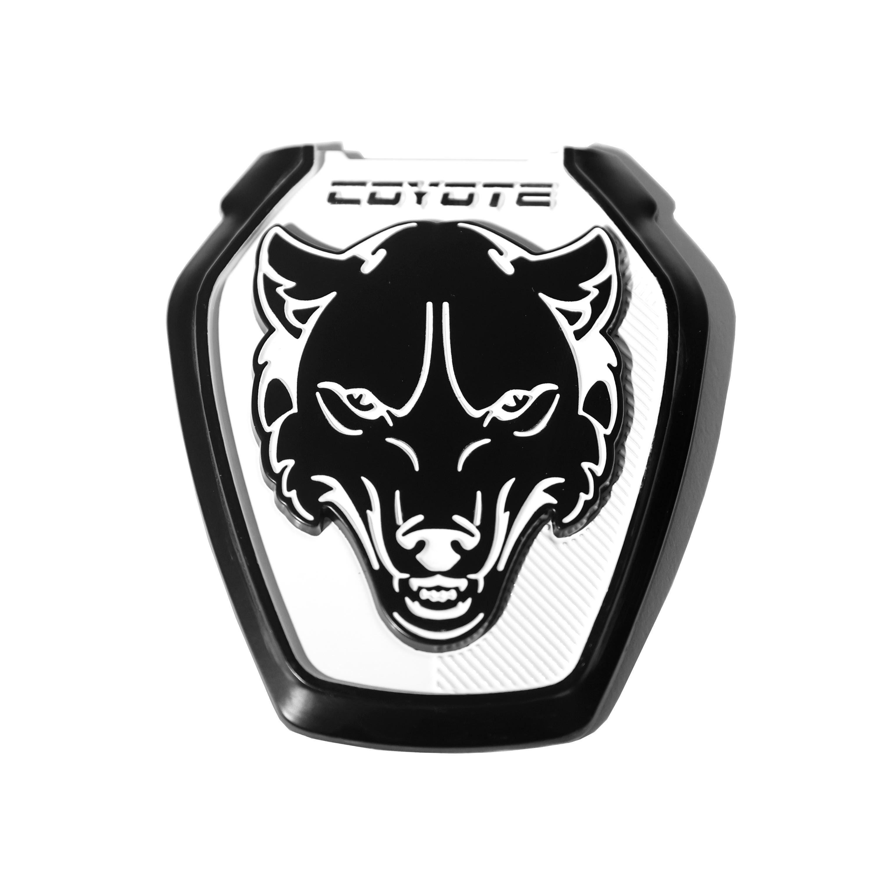 2011-2024+ 100% Real Carbon Fiber Howling Coyote Badge- GT350 Style Emblem