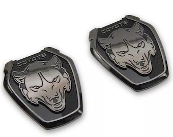 2024+ Mustang Dark Coyote Fender Badge - Custom Dark Horse Style Fender Emblems