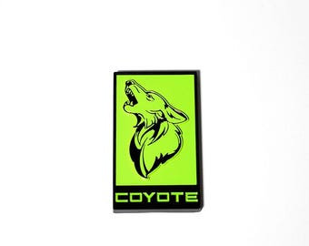 The Original - Howling Coyote Badge For 2015-2024 Ford Mustang GT - Other Colors Emblem for Grill or Decklid