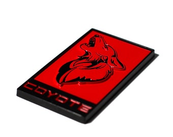 The Original Howling Coyote Badge for 2015-2024 Ford Mustang GT